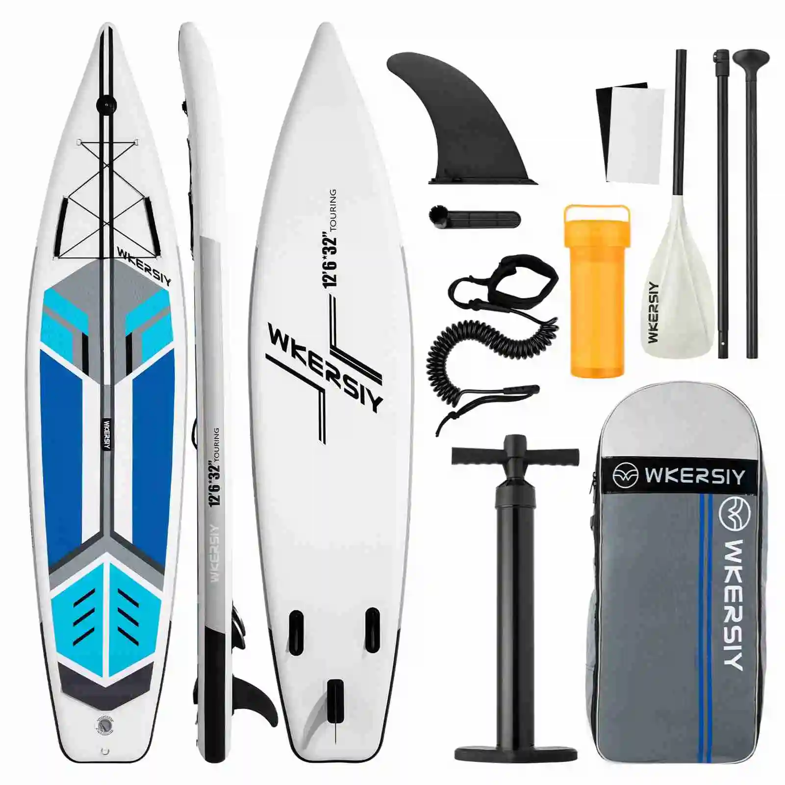 Inflatable Stand Up Paddleboard SUP Board 6 Inch Thick SUP Surfboard Surf Set with Paddleboard Surf Fin Coiled Leash Inflator
Inflatable Stand Up Paddleboard SUP Board 6 Inch Thick SUP Surfboard Surf Set with Paddleboard Surf Fin Coiled Leash Inflator