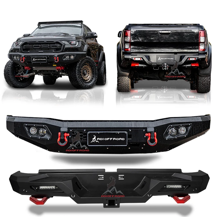 HAMER 4x4 Off Road Accessories Withshackle Bull Bar Steel Front Bumper Rear Bumper Combination RANGER RAPTOR 2018-2022
HAMER 4x4 Off Road Accessories Withshackle Bull Bar Steel Front Bumper Rear Bumper Combination RANGER RAPTOR 2018-2022