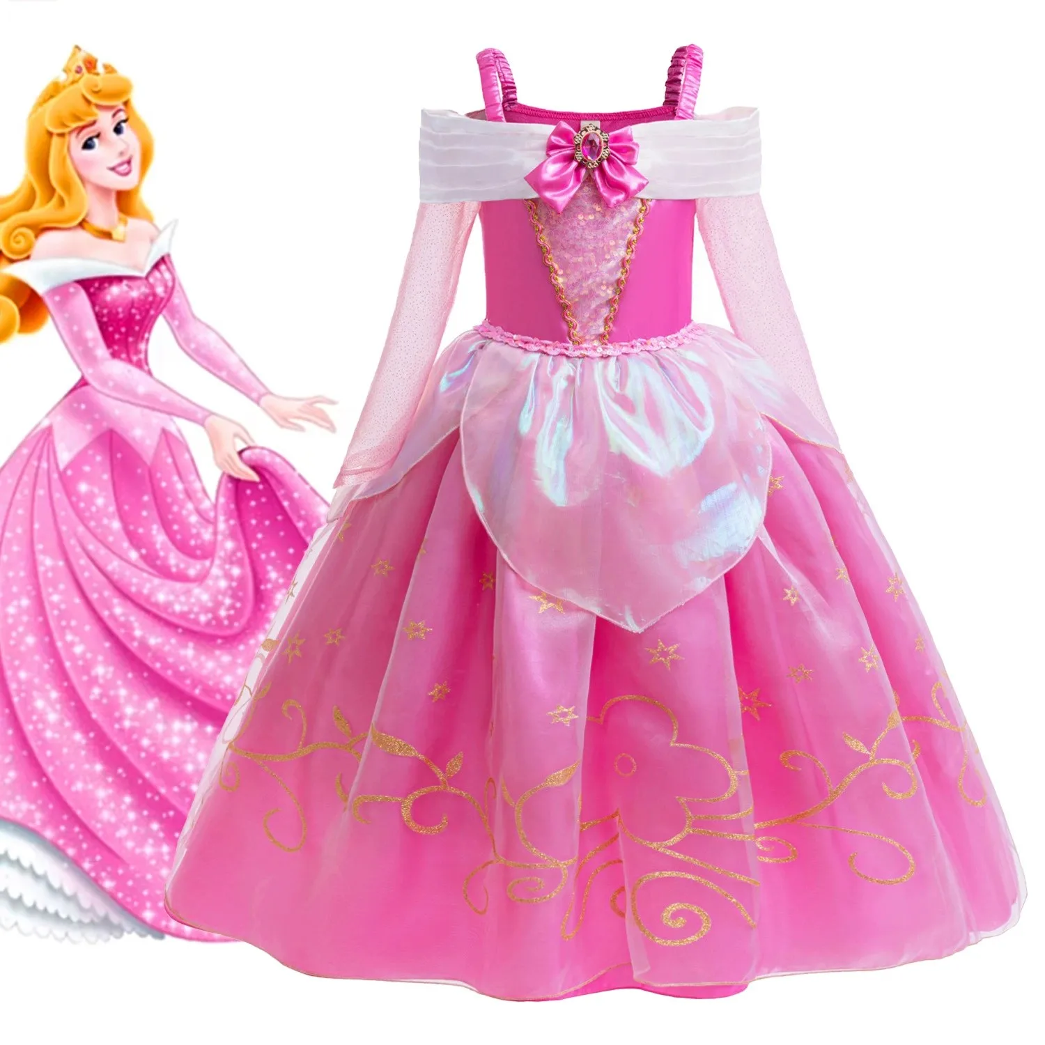Shiny Toddler Little Girls Movie Princess Sleeping Beauty Aurora Birthday Party Cosplay Halloween Fancy Easter Dress
Shiny Toddler Little Girls Movie Princess Sleeping Beauty Aurora Birthday Party Cosplay Halloween Fancy Easter Dress