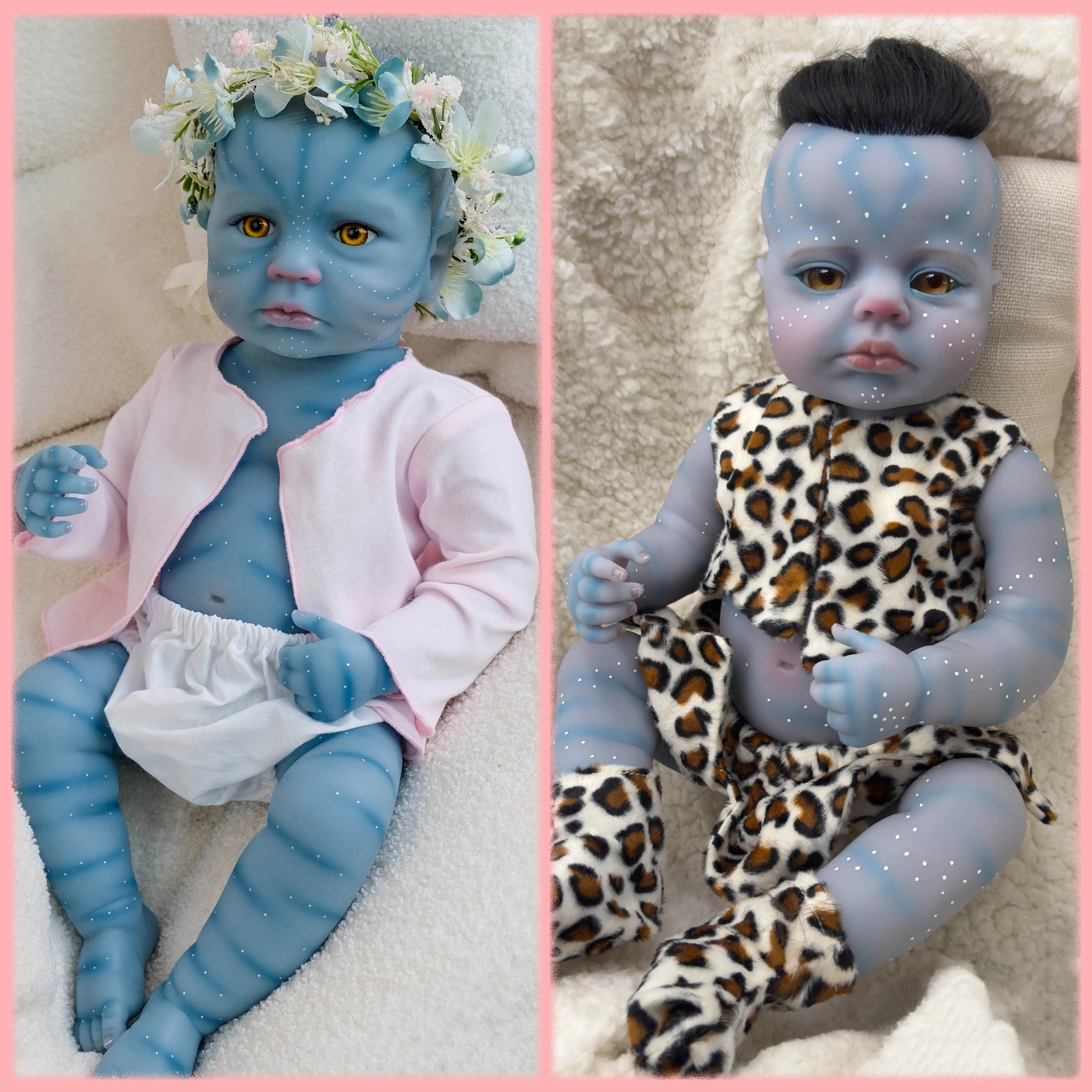 19inch Loulou Blue skin Soft Full Vinyl Body Lifelike Cuddly Reborn Doll Multiple Layers Painting Collectible Art Doll
19inch Loulou Blue skin Soft Full Vinyl Body Lifelike Cuddly Reborn Doll Multiple Layers Painting Collectible Art Doll