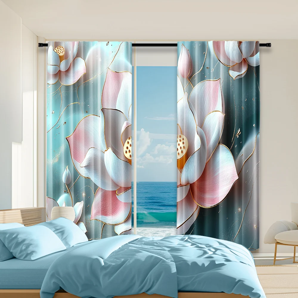 2 pcs, versatile polyester transparent curtains for home decoration Charming Floral for use in bedrooms and living rooms
2 pcs, versatile polyester transparent curtains for home decoration Charming Floral for use in bedrooms and living rooms