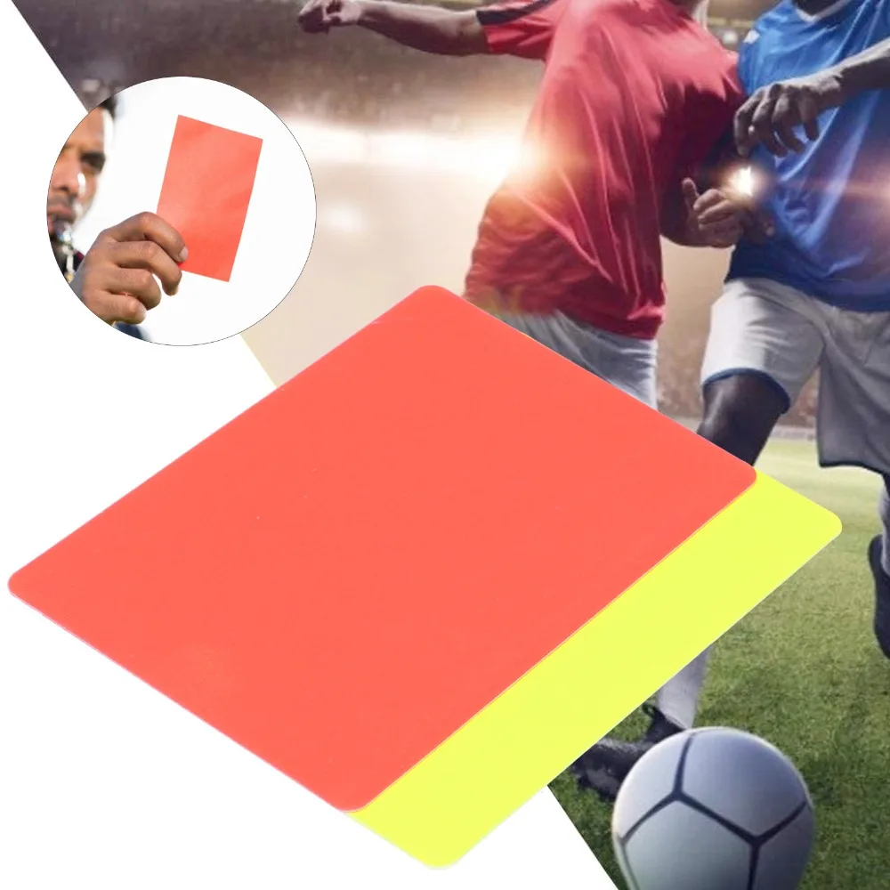 10pcs Football Supplies PVC Referee Cards Red Yellow Football Referee Cards Soccer Warning Cards Soccer Games
10pcs Football Supplies PVC Referee Cards Red Yellow Football Referee Cards Soccer Warning Cards Soccer Games