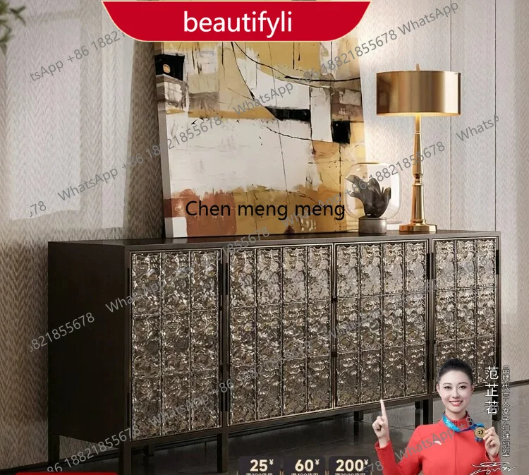 A38 Side cabinet Modern crystal brick wine cabinet Living room locker Designer wall integrated cabinet
A38 Side cabinet Modern crystal brick wine cabinet Living room locker Designer wall integrated cabinet