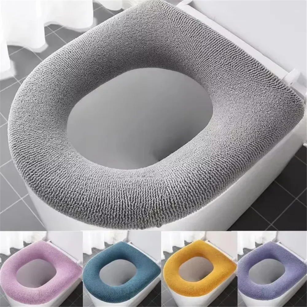 1Pcs Winter Warm Toilet Seat Cover Closestool Mat Washable O-shape Pad Bathroom Accessories Knitting Pure Color Soft Bidet Cover
1Pcs Winter Warm Toilet Seat Cover Closestool Mat Washable O-shape Pad Bathroom Accessories Knitting Pure Color Soft Bidet Cover
