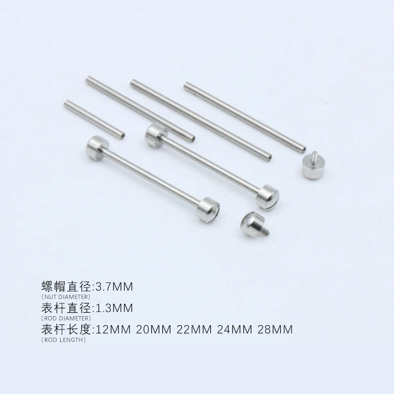 3,7 3,0 гайка, прямой винт, ремешок вала часов, шатун 24 мм, аксессуар для часов, стержень для часов из нержавеющей стали 1,3 мм
3,7 3,0 гайка, прямой винт, ремешок вала часов, шатун 24 мм, аксессуар для часов, стержень для часов из нержавеющей стали 1,3 мм