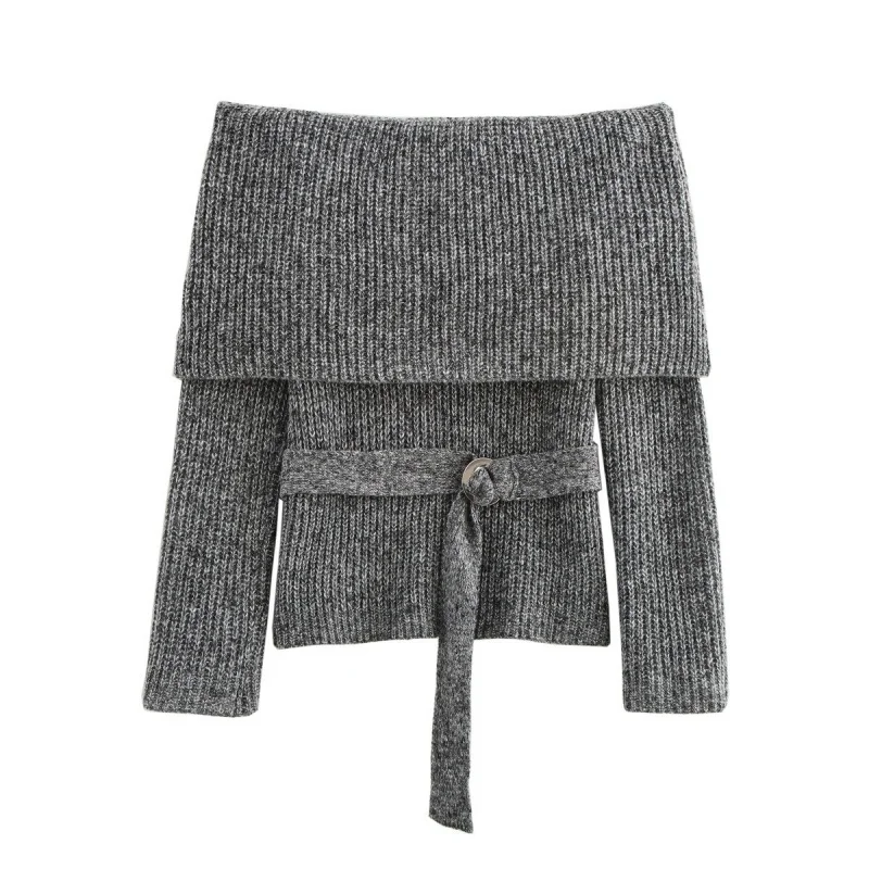 Retro Fashion Off Shoulder Pullover Sweater Women Winter Simple Temperament Knitted Sweaters Female Solid Color Slim Fit Y2k Top
Retro Fashion Off Shoulder Pullover Sweater Women Winter Simple Temperament Knitted Sweaters Female Solid Color Slim Fit Y2k Top