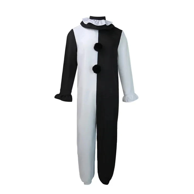 Movie Terrifier Art The Clown Cosplay Costume Mask Black and White Jumpsuit Bodysuit Terror Horrible Outfit Hallowen Suitc FD1;6
Movie Terrifier Art The Clown Cosplay Costume Mask Black and White Jumpsuit Bodysuit Terror Horrible Outfit Hallowen Suitc FD1;6