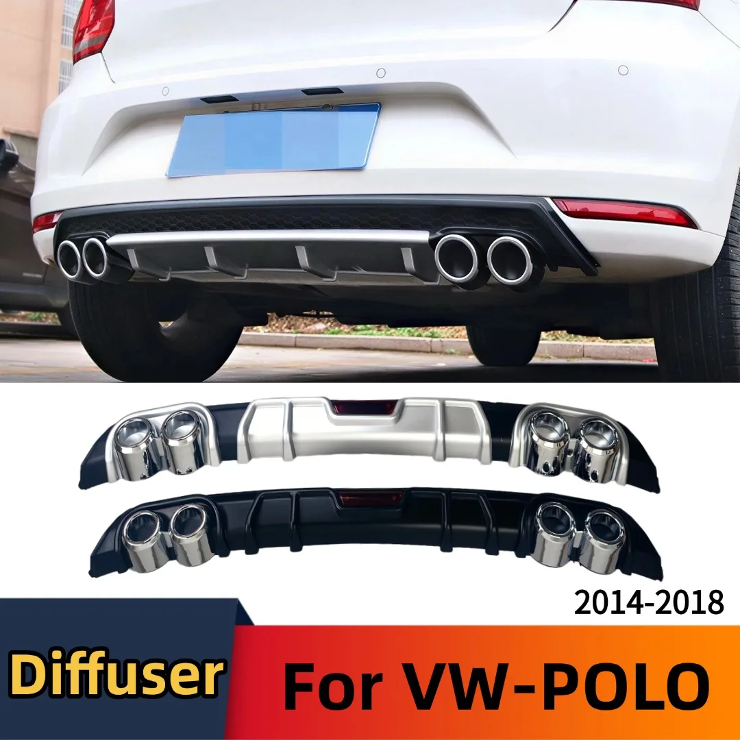 Rear Splitter Bumper Lip Spoiler Diffuser Trim Glossy Black Body Kit Tuning Styling Accessories Facelift For VW POLO 2014-2018
Rear Splitter Bumper Lip Spoiler Diffuser Trim Glossy Black Body Kit Tuning Styling Accessories Facelift For VW POLO 2014-2018
