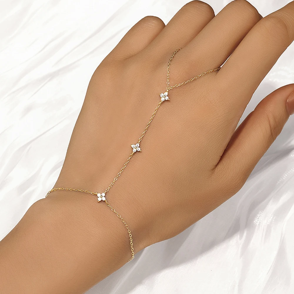 TKJ Zircon Flower Charms Bracelets for Women Wrist Size Adjustable Chain 925 Sterling Silver Plated 18K Wholesale Jewelry
TKJ Zircon Flower Charms Bracelets for Women Wrist Size Adjustable Chain 925 Sterling Silver Plated 18K Wholesale Jewelry