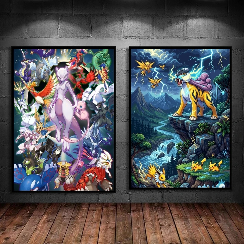 Anime Character Pokemon Pictures Home Decoration Aesthetic Poster Art Prints Spray Printing Children's Gifts Bedroom Decor
Anime Character Pokemon Pictures Home Decoration Aesthetic Poster Art Prints Spray Printing Children's Gifts Bedroom Decor