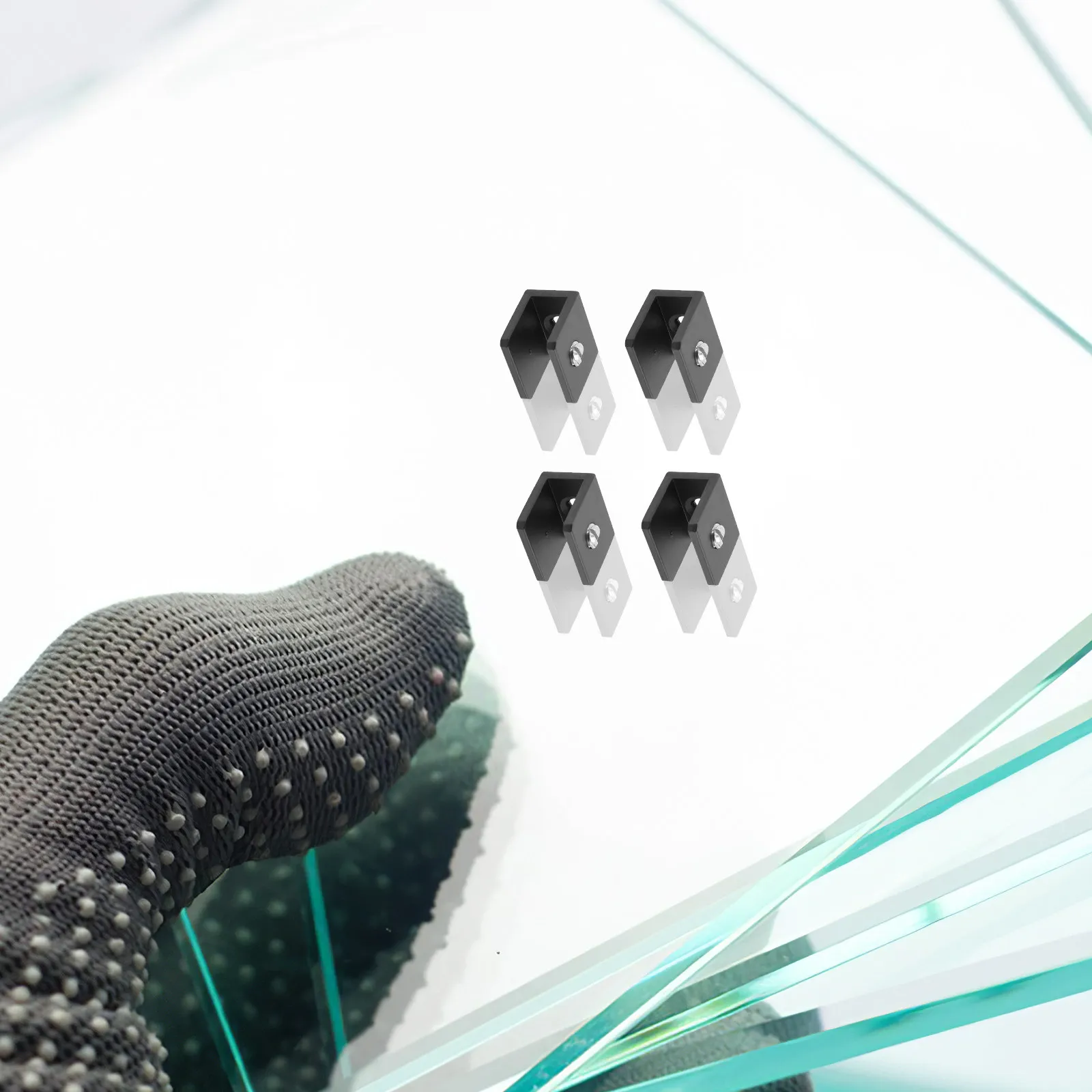 8Pcs glass shelf brackets Angle Shelf Supports Space Aluminum Glass Clamps Floating Shelves Glass Stand Bracket Hanging for Wall
8Pcs glass shelf brackets Angle Shelf Supports Space Aluminum Glass Clamps Floating Shelves Glass Stand Bracket Hanging for Wall