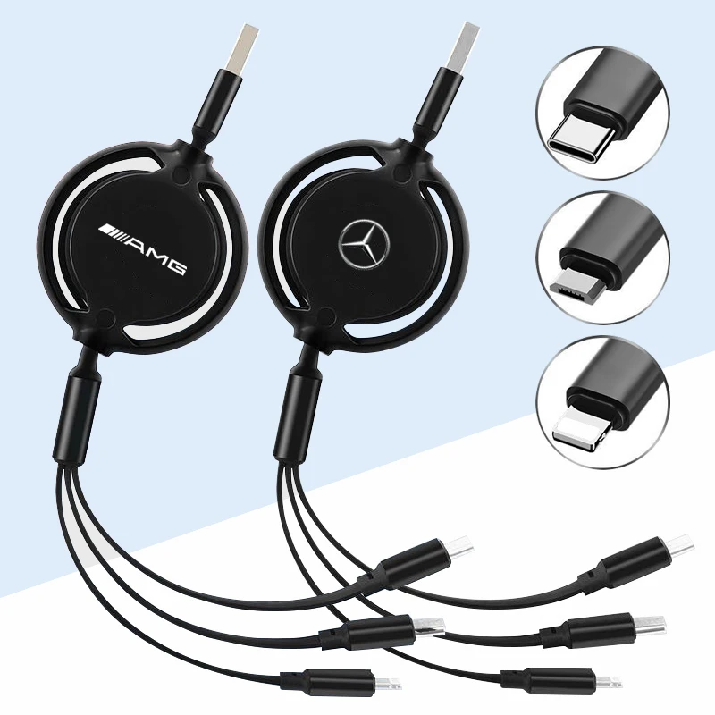 Car Interior 3 In 1 Charging Charger Cable Micro Type-C USB Hubcap Cover For Mercedes Benz AMG GLC GLE CLA W204 W205 W206 W211
Car Interior 3 In 1 Charging Charger Cable Micro Type-C USB Hubcap Cover For Mercedes Benz AMG GLC GLE CLA W204 W205 W206 W211
