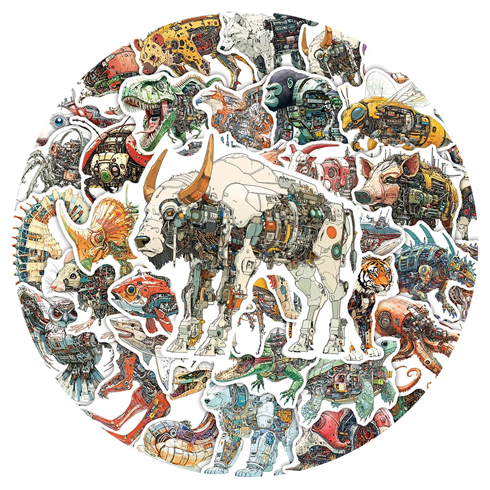 10/30/50pcs Cool Cartoon Mechanical Animals Stickers Funny Creative Graffiti Sticker Laptop Phone Stationery Decals Decoration
10/30/50pcs Cool Cartoon Mechanical Animals Stickers Funny Creative Graffiti Sticker Laptop Phone Stationery Decals Decoration