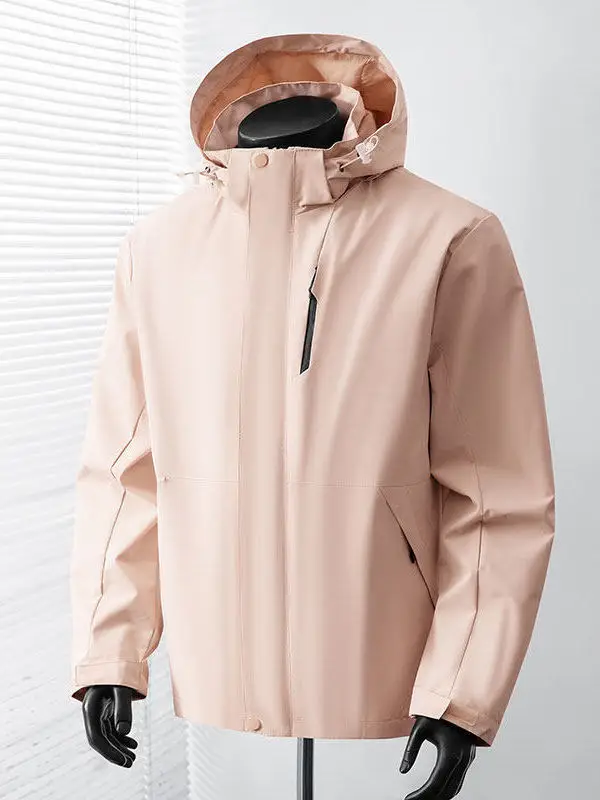Men's Outdoor Windproof Hooded Jacket Long Sleeve Casual Trendy Spring Autumn New Style Polyester Fiber Standard Fit Coat
Men's Outdoor Windproof Hooded Jacket Long Sleeve Casual Trendy Spring Autumn New Style Polyester Fiber Standard Fit Coat