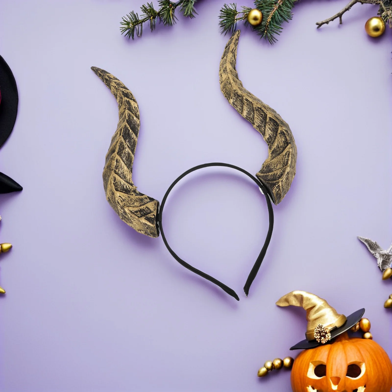 Gothic Devil Horns Headband Halloween Costume Accessory for Women Cosplay Demon Headdress Party Night Outfit
Gothic Devil Horns Headband Halloween Costume Accessory for Women Cosplay Demon Headdress Party Night Outfit