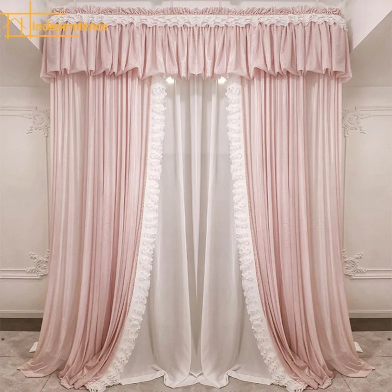 Light Opaque French Princess Style Girl Fungus Edge Ruffled Edge Solid Color Curtains for Living Dining Room Bedroom
Light Opaque French Princess Style Girl Fungus Edge Ruffled Edge Solid Color Curtains for Living Dining Room Bedroom