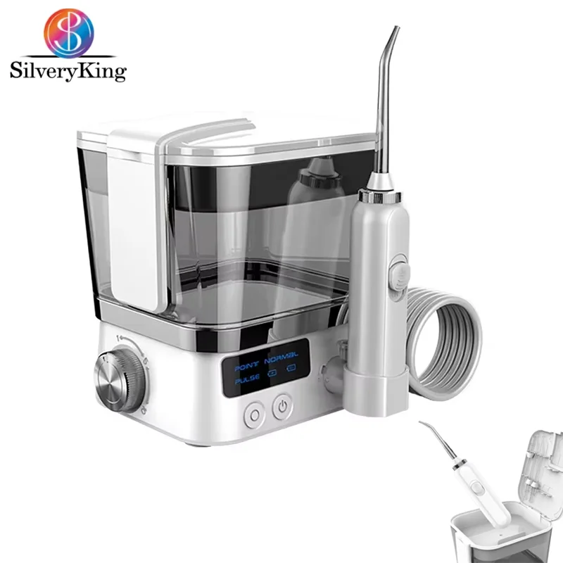Water Flosser Portable Dental Oral Irrigator Oral Hygiene 4 Jet Tips Nozzles 10 Modes Water Clearner with 600mm Water Tank
Water Flosser Portable Dental Oral Irrigator Oral Hygiene 4 Jet Tips Nozzles 10 Modes Water Clearner with 600mm Water Tank