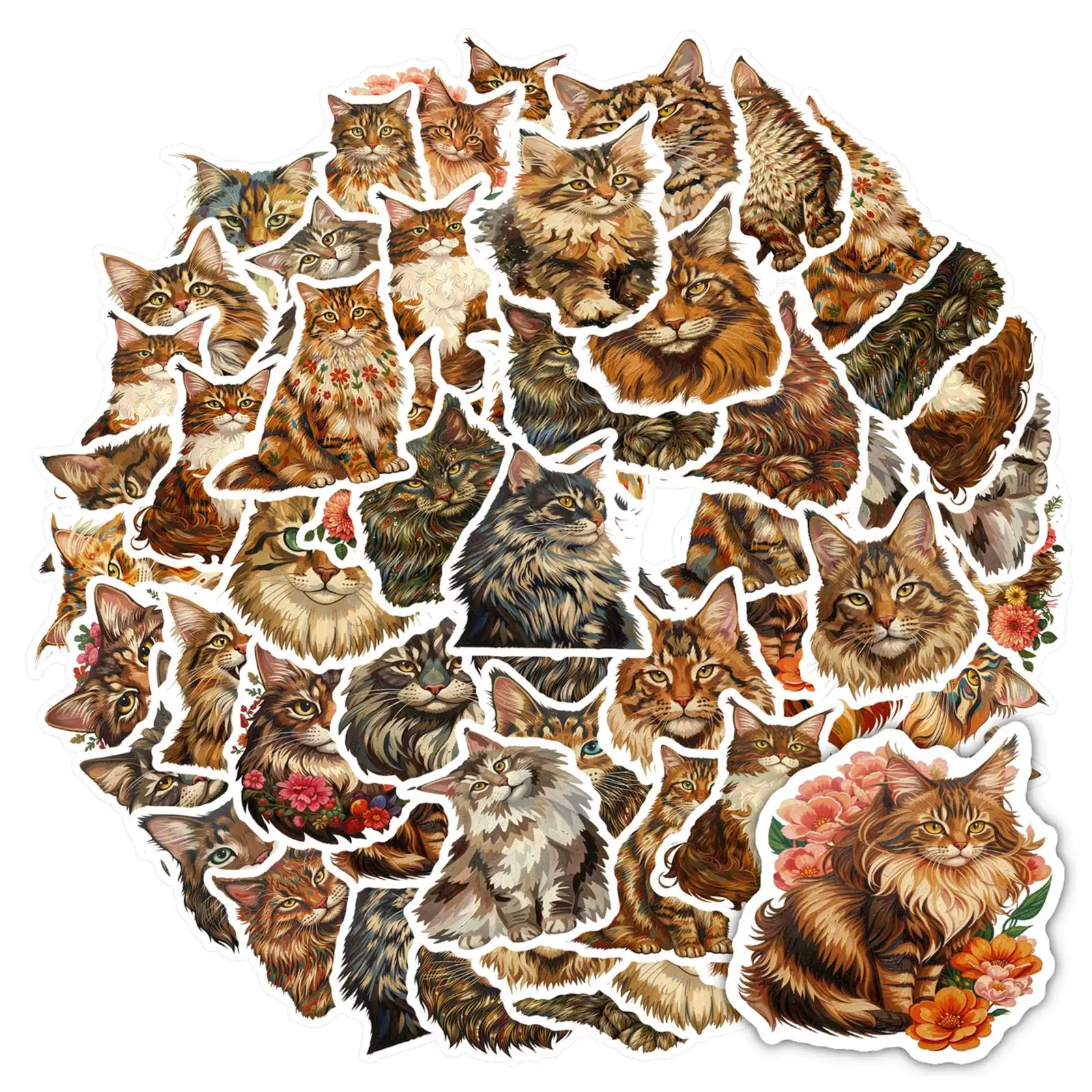 35pcs Elegant Pet Stickers Realistic Felines Stationery Stickers Animal Stickers For Laptop Motorcycle Luggage Phone Guitar DIY
35pcs Elegant Pet Stickers Realistic Felines Stationery Stickers Animal Stickers For Laptop Motorcycle Luggage Phone Guitar DIY