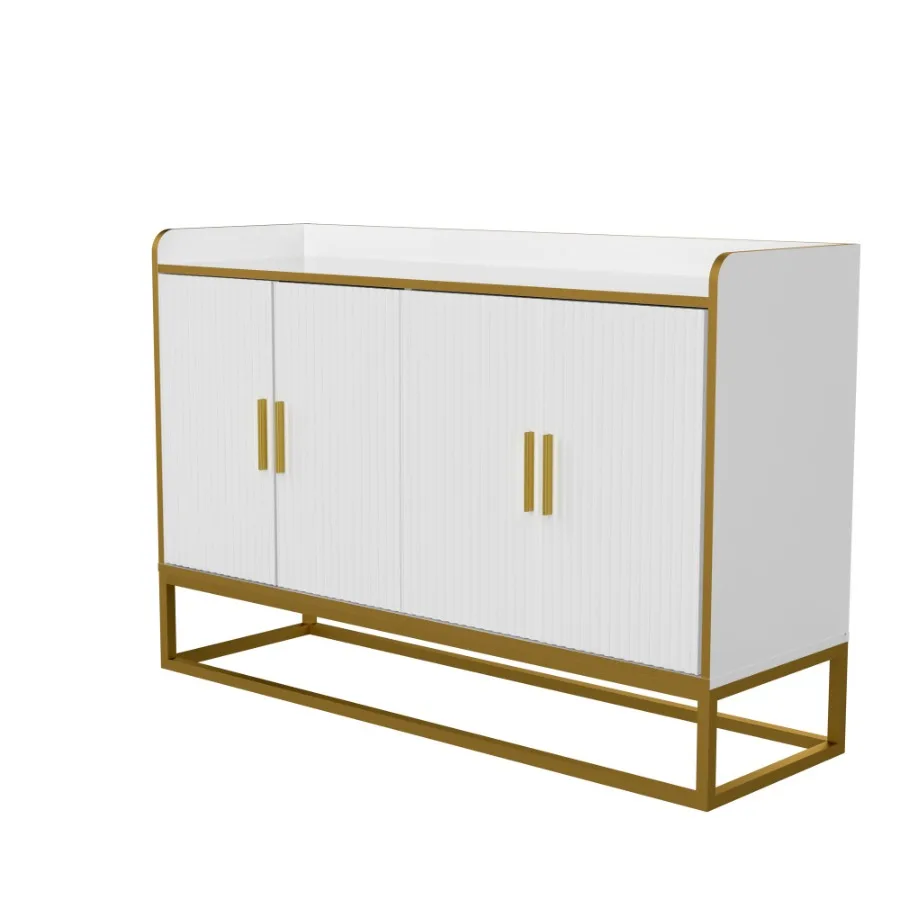 Modern Kitchen Buffet Storage Cabinet Cupboard White Gloss with Metal Legs for living room Kitchen
Modern Kitchen Buffet Storage Cabinet Cupboard White Gloss with Metal Legs for living room Kitchen