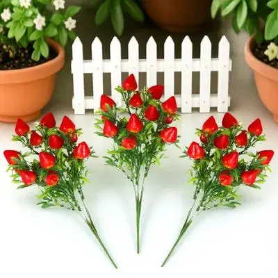 3Pcs Plastic Strawberry Branch Decor Simulation Strawberry Bunch for Festival Home Wedding DIY Decoration Ornaments
3Pcs Plastic Strawberry Branch Decor Simulation Strawberry Bunch for Festival Home Wedding DIY Decoration Ornaments