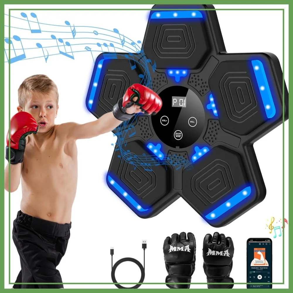 Music Boxing Machine for Adults & Kids - Smart Wall Punching Pad with Gloves for Home Gym Workout
Music Boxing Machine for Adults & Kids - Smart Wall Punching Pad with Gloves for Home Gym Workout