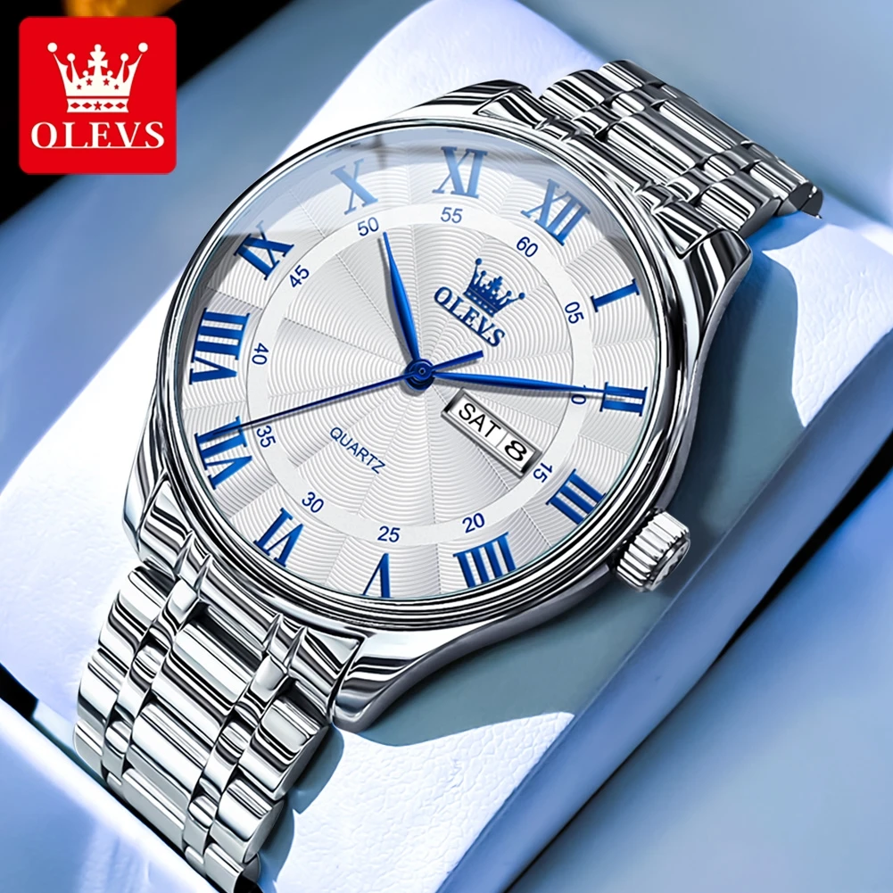 OLEVS 3663 Mens Watch Original Business Dual Calendar Display Waterproof Fashion Classic Man Quartz Wristwatch
OLEVS 3663 Mens Watch Original Business Dual Calendar Display Waterproof Fashion Classic Man Quartz Wristwatch