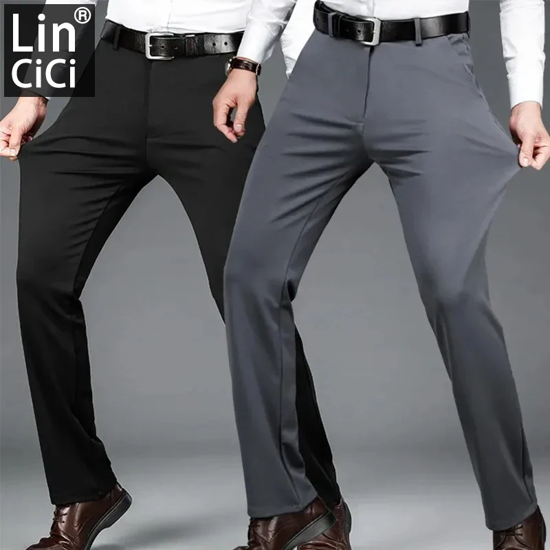 29-42 Men's Summer Thin Fashion Business Casual Suit Pants Long Pants Men's Elastic Straight Sleeve Formal Pants Plus Size 28-40
29-42 Men's Summer Thin Fashion Business Casual Suit Pants Long Pants Men's Elastic Straight Sleeve Formal Pants Plus Size 28-40