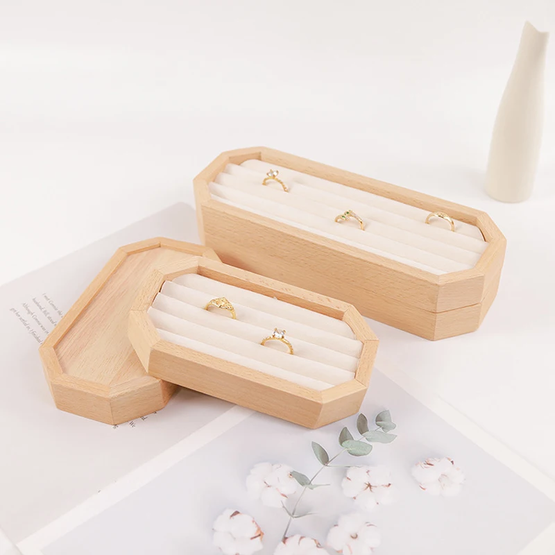1pc Elegant Wood Ring Display Tray Diamond Ring Earrings Necklace Bracelet Storage Trays Jewelry Organizer Counter Showcase Prop
1pc Elegant Wood Ring Display Tray Diamond Ring Earrings Necklace Bracelet Storage Trays Jewelry Organizer Counter Showcase Prop