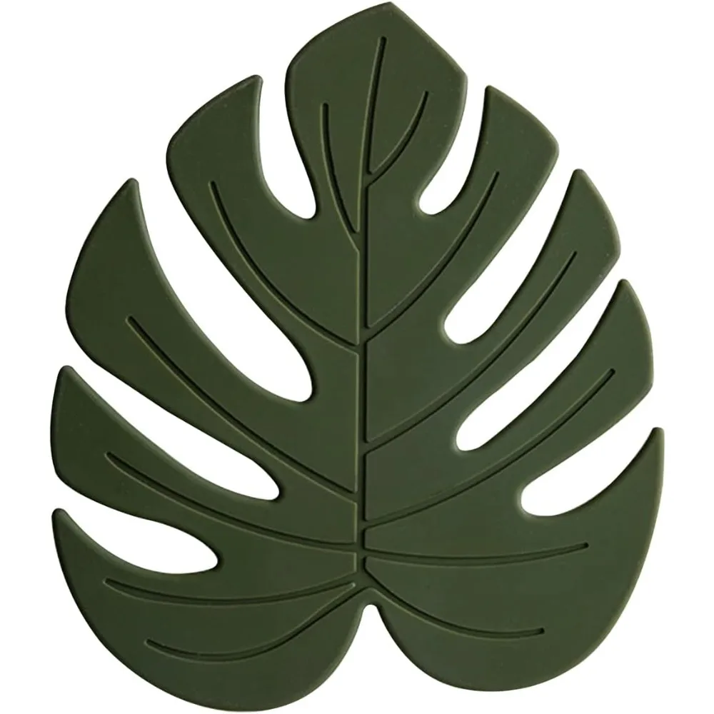 Monstera Drink Coasters 2 Pack, Silicone Coasters for Drinks, Green Soft Rubber Coaster, Protect Furniture from Water Marks
Monstera Drink Coasters 2 Pack, Silicone Coasters for Drinks, Green Soft Rubber Coaster, Protect Furniture from Water Marks