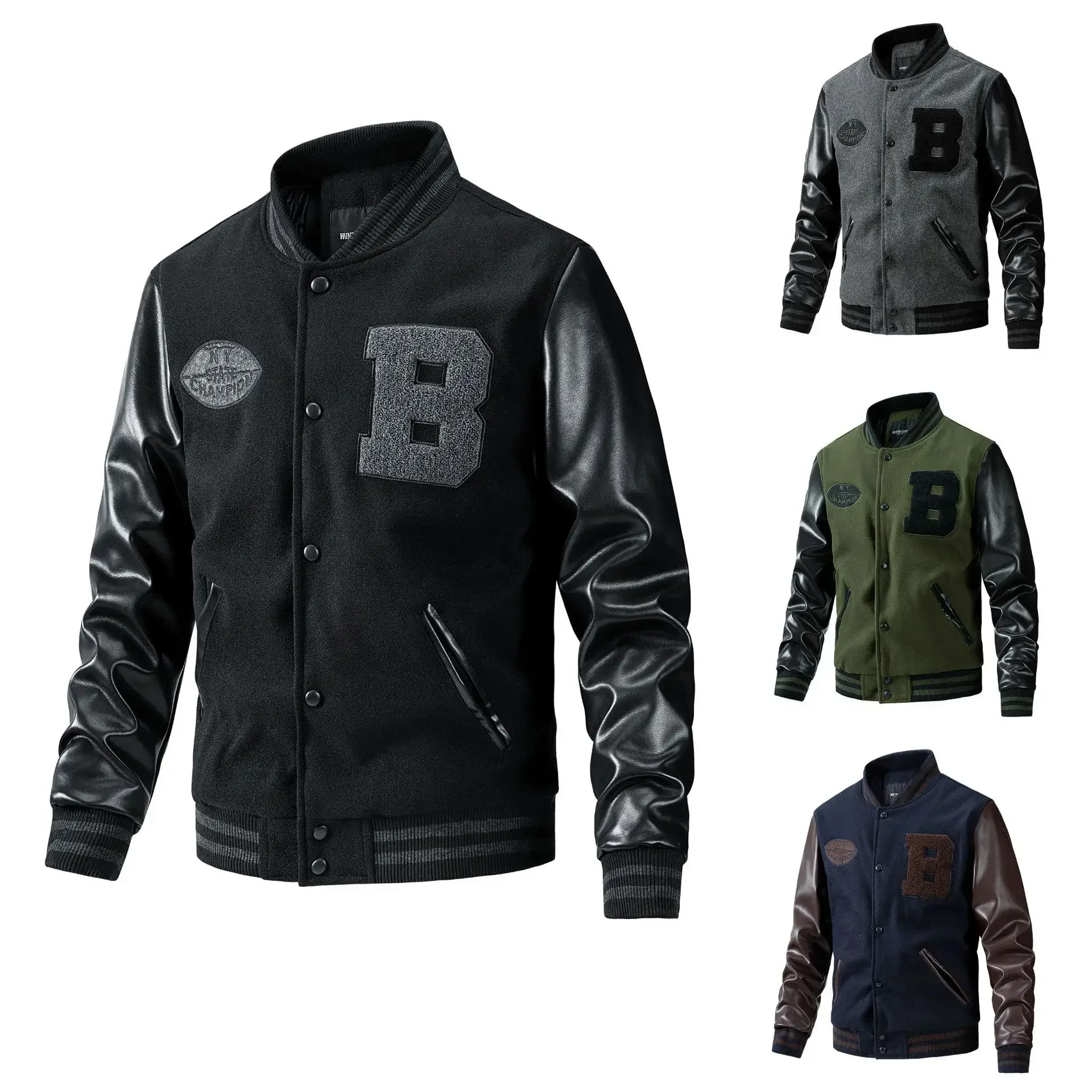 Winter Mens Thicken Warm Jacket High Quality Stand Collar American Baseball Coat Korean Fashion Slim Fit Jacket 3XL Men Clothing
Winter Mens Thicken Warm Jacket High Quality Stand Collar American Baseball Coat Korean Fashion Slim Fit Jacket 3XL Men Clothing