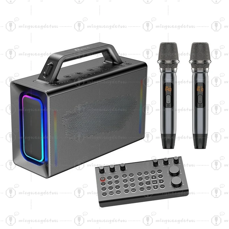 X21 Bluetooth Speaker, Wireless Home Karaoke System, Outdoor Singing, High-End Soundcard All-In-One Audio
X21 Bluetooth Speaker, Wireless Home Karaoke System, Outdoor Singing, High-End Soundcard All-In-One Audio