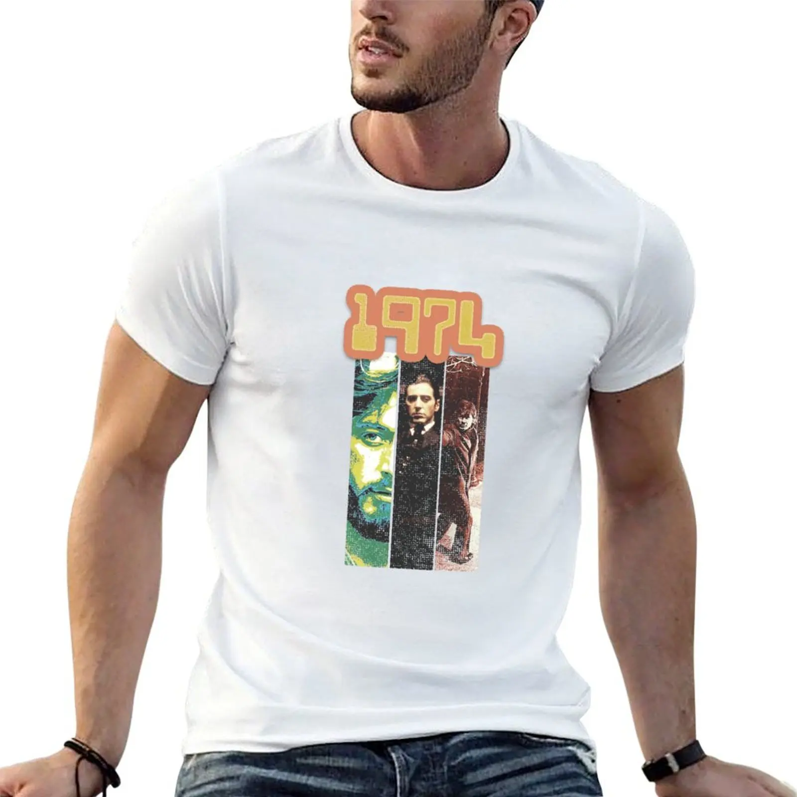 1974 Movies 46th Birthday Shirt For Him Vintage T-Shirt t shirts with prints man t shirt cotton printed t shirts for man T-shirt
1974 Movies 46th Birthday Shirt For Him Vintage T-Shirt t shirts with prints man t shirt cotton printed t shirts for man T-shirt