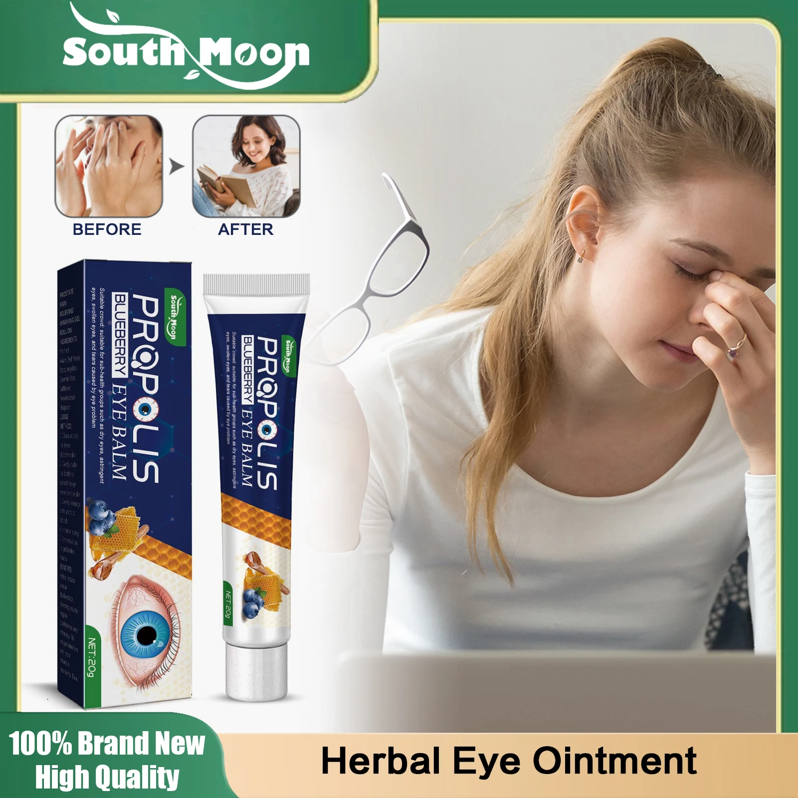 Improve Vision Eye Cream Eyesight Protection Relieve Eye Overuse Fatigue Discomfort Dry Itchy Improve Myopia Moisturize Eye Care
Improve Vision Eye Cream Eyesight Protection Relieve Eye Overuse Fatigue Discomfort Dry Itchy Improve Myopia Moisturize Eye Care