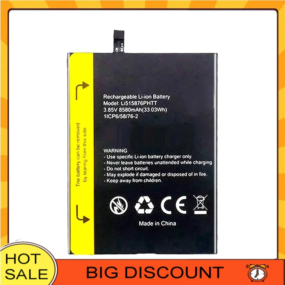 Li515876phtt Bv6600 Премиум замена для Blackview BV6600 Helio A25 аккумулятор мобильного телефона 8580 мАч
Li515876phtt Bv6600 Премиум замена для Blackview BV6600 Helio A25 аккумулятор мобильного телефона 8580 мАч