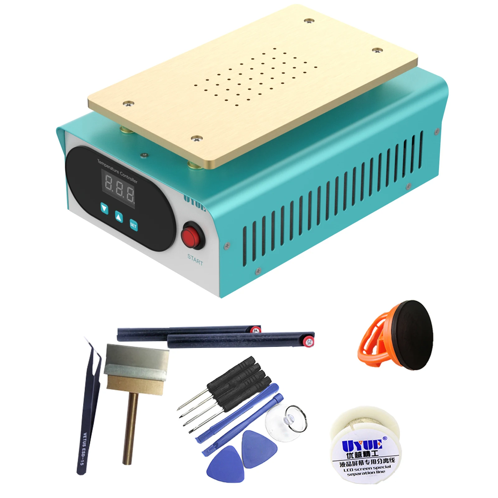 110/220V Build-in Vacuum UYUE 948S+ LCD Touch Screen Separator Machine Kit for iPhone Samsung HTC HUAWEI PhoneFront Glass Repair
110/220V Build-in Vacuum UYUE 948S+ LCD Touch Screen Separator Machine Kit for iPhone Samsung HTC HUAWEI PhoneFront Glass Repair