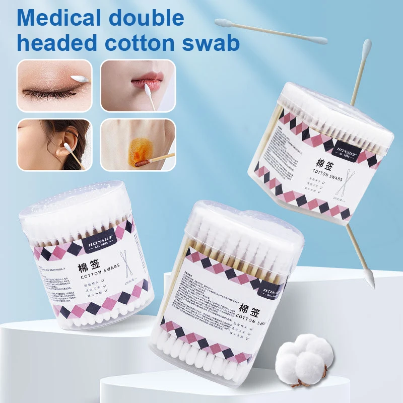 100/150/200Pcs 2-in-1 Ear Digging Spoon Double Ended Cotton Stick Ear Cleaner Disposable Cleaning White Cotton Swab Makeup Tool
100/150/200Pcs 2-in-1 Ear Digging Spoon Double Ended Cotton Stick Ear Cleaner Disposable Cleaning White Cotton Swab Makeup Tool