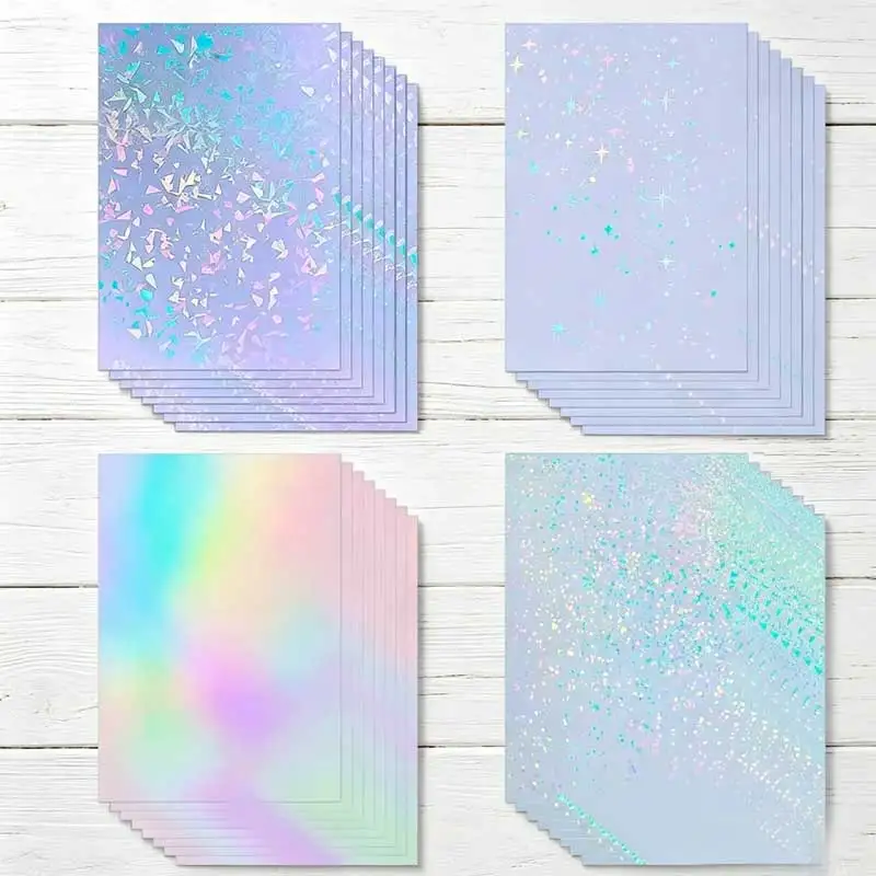 50 Sheets Holographic Cold Laminating Film 4.1x2.9Inch Waterproof Self Adhesive Transparent Film For DIY Card Photo Sticker
50 Sheets Holographic Cold Laminating Film 4.1x2.9Inch Waterproof Self Adhesive Transparent Film For DIY Card Photo Sticker