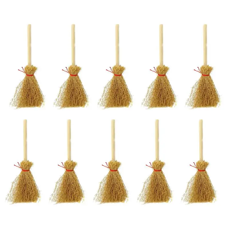 10Pcs Mini Broom Witch Straw Brooms Mini Broom Rope Straw Brooms Kids Halloween Birthday Party Gift Dollhouse Accessories
10Pcs Mini Broom Witch Straw Brooms Mini Broom Rope Straw Brooms Kids Halloween Birthday Party Gift Dollhouse Accessories