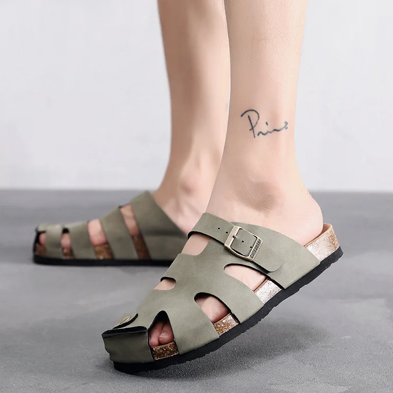Outdoor Cork Slippers for Women And Men Flat Sandals Slides Summer Season EVA Sole Sheep Skin Upper Footwear Chinese Manufact...
Outdoor Cork Slippers for Women And Men Flat Sandals Slides Summer Season EVA Sole Sheep Skin Upper Footwear Chinese Manufact...