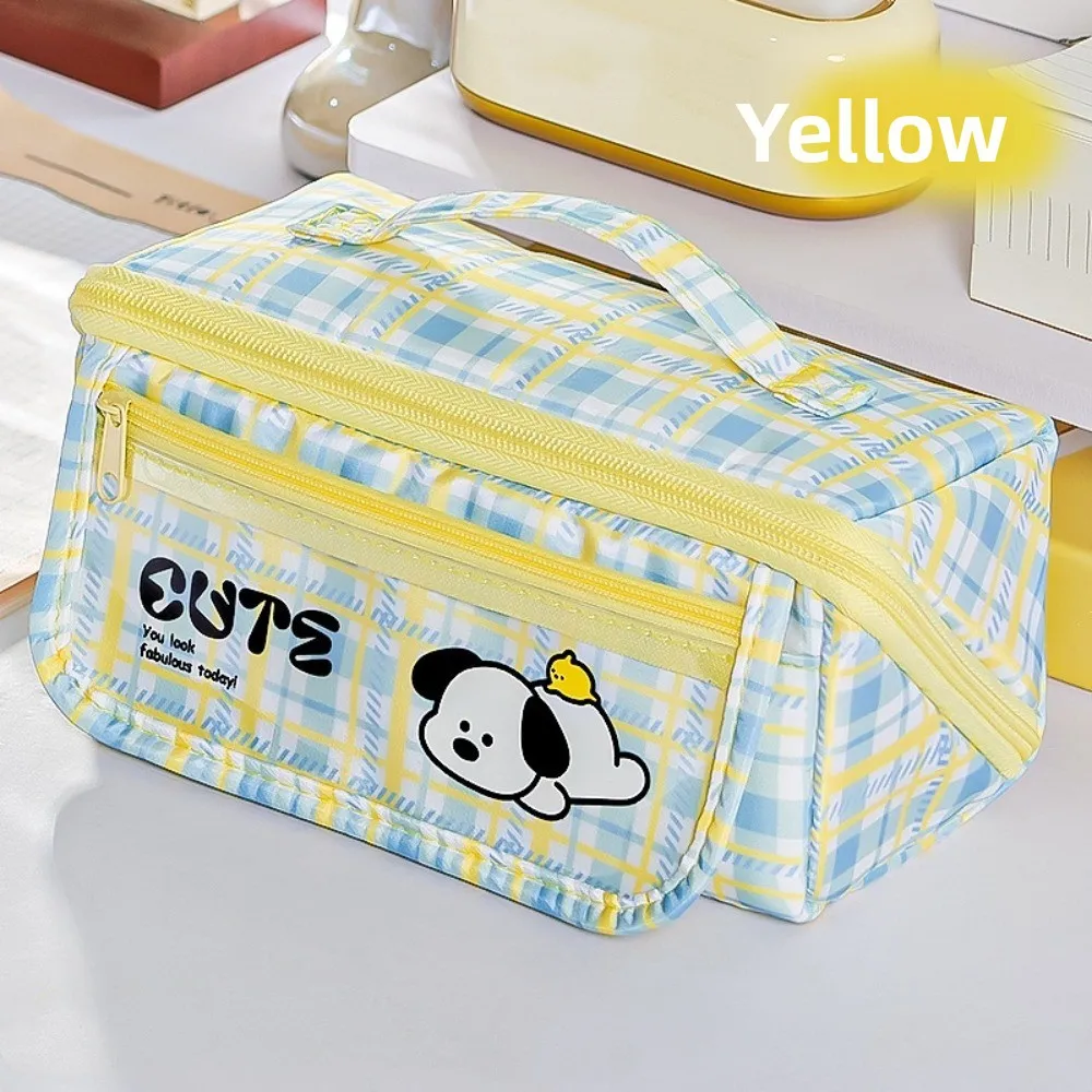 Puppy Prism Pencil Case Korean Style Plaid and Dots Grid Stationery Bag Aesthetic Desktop Storage Dopamine Pencil Pouch Student
Puppy Prism Pencil Case Korean Style Plaid and Dots Grid Stationery Bag Aesthetic Desktop Storage Dopamine Pencil Pouch Student