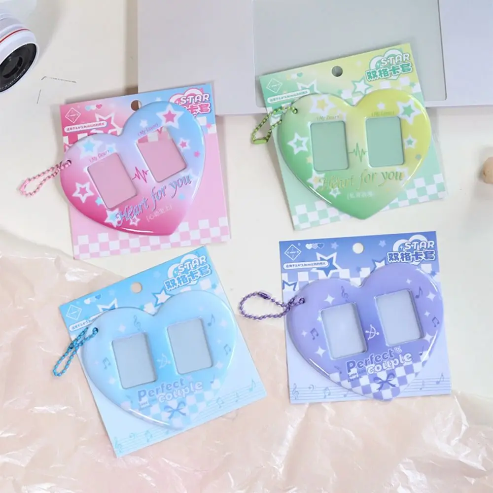 Korean Style Couple Heart Keychain CP Cute Photo Card Holder Display Sleeves Fashion Idol Photo Protective Pendant
Korean Style Couple Heart Keychain CP Cute Photo Card Holder Display Sleeves Fashion Idol Photo Protective Pendant