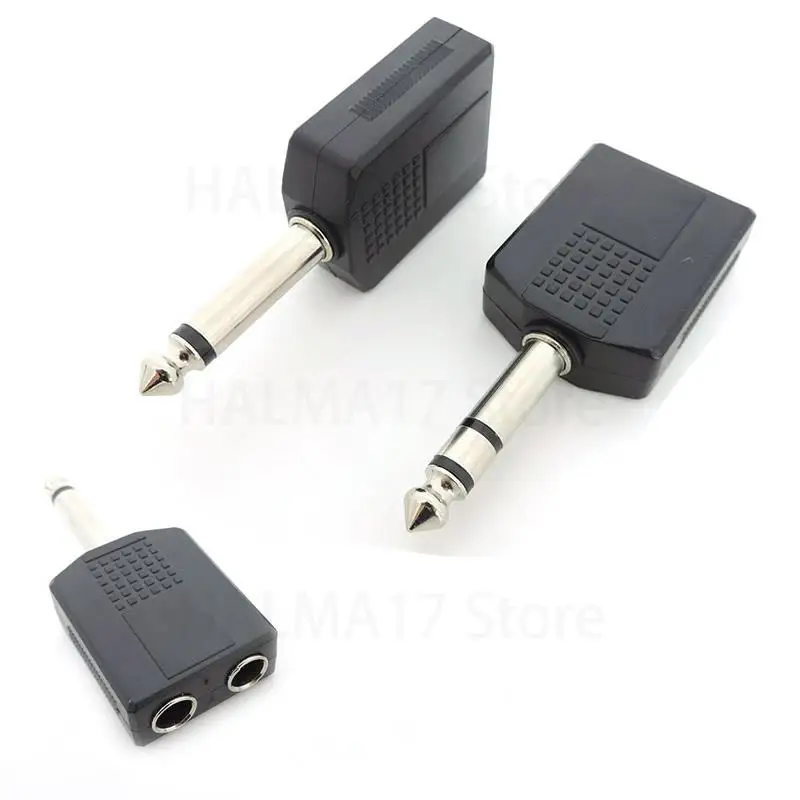 Y Splitter Converter 6.35mm male to 6.35 Dual female 6.5mm 1/4" Mono Stereo Audio Jack Plug Adapter Microphone connector J17
Y Splitter Converter 6.35mm male to 6.35 Dual female 6.5mm 1/4" Mono Stereo Audio Jack Plug Adapter Microphone connector J17