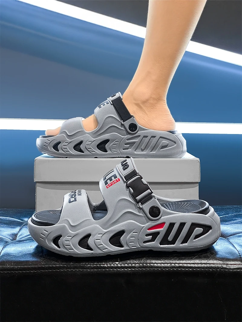 Casual Men's Slippers Indoor Outdoor Anti-Slip Driving Two-Purpose Sandals Comfortable Wearing Experience EVA Material Low Heel
Casual Men's Slippers Indoor Outdoor Anti-Slip Driving Two-Purpose Sandals Comfortable Wearing Experience EVA Material Low Heel