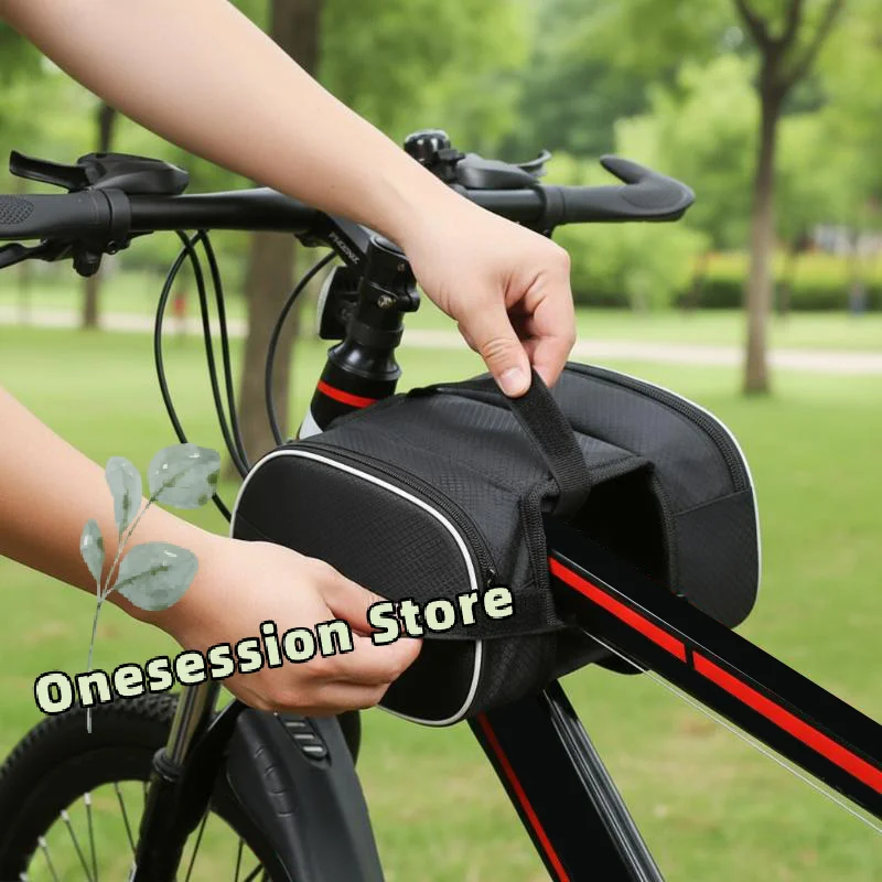 Bicycle Front Handlebar Bag Large-capacity Outdoor Cycling Bike Phone Mount Bags
Bicycle Front Handlebar Bag Large-capacity Outdoor Cycling Bike Phone Mount Bags
