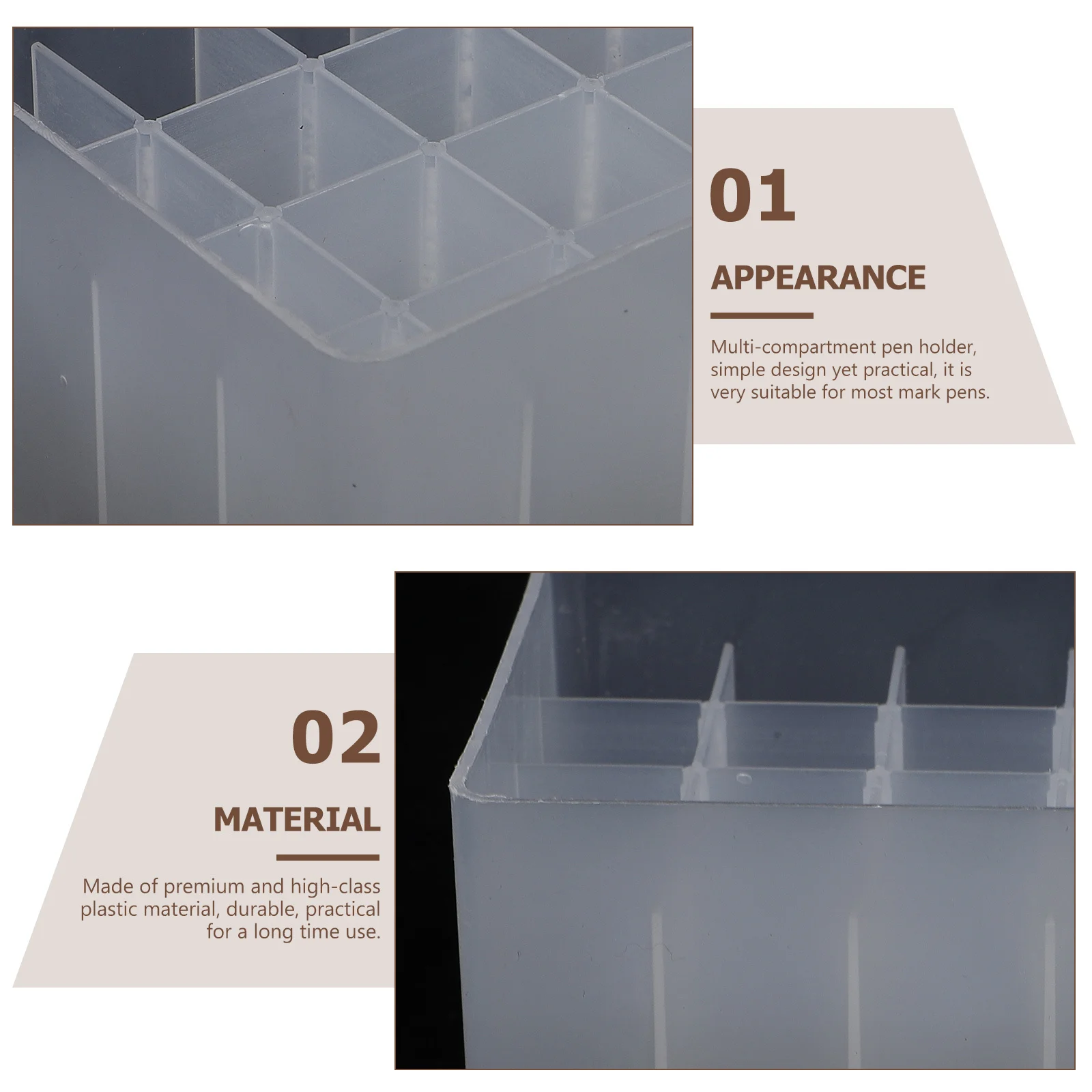 5 Pcs Marker Containers for Organizing Organizer Desk Clear Office Stationery Holder Supply
5 Pcs Marker Containers for Organizing Organizer Desk Clear Office Stationery Holder Supply