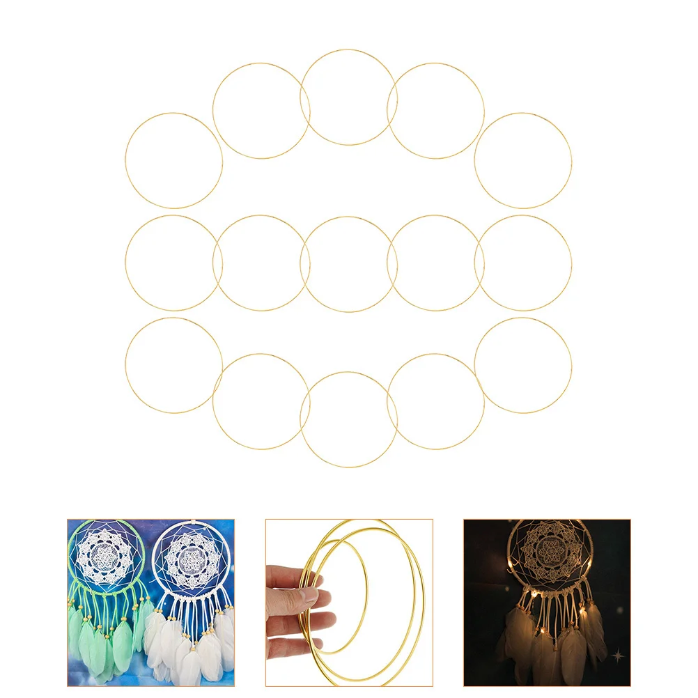 15pcs Metal Dream Catchers Crafting Rings Diy Wreath Frames For Home Decor Party Wedding Garland Wind Chime Hanging Accessories 
15pcs Metal Dream Catchers Crafting Rings Diy Wreath Frames For Home Decor Party Wedding Garland Wind Chime Hanging Accessories