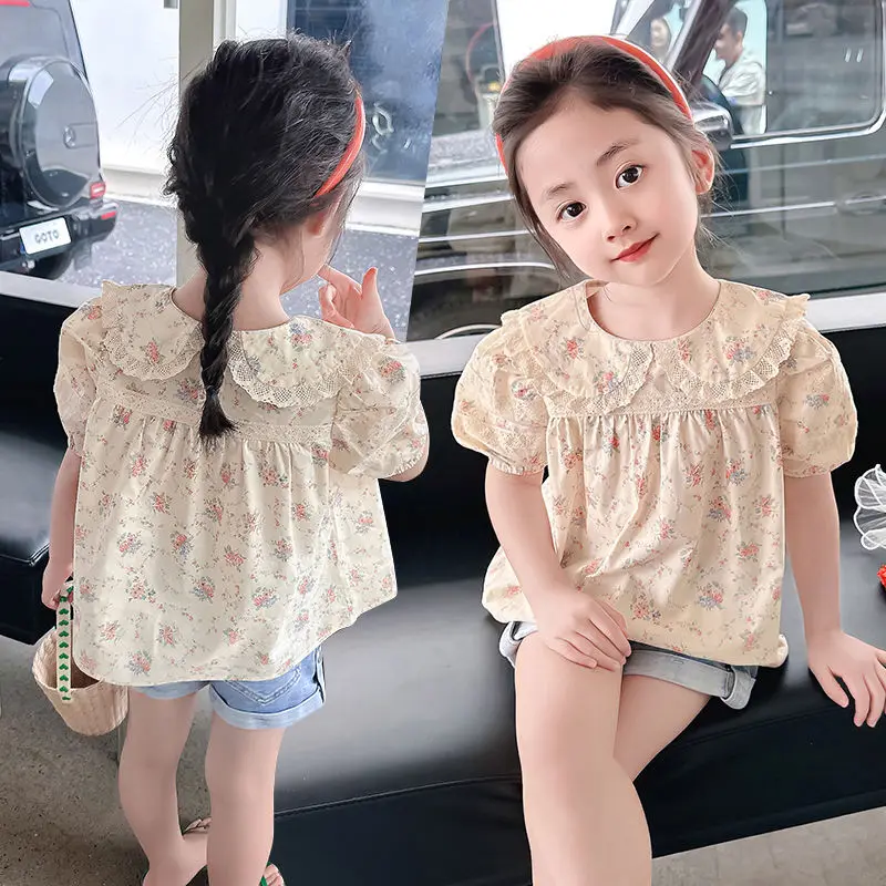 3-13Years Kids Summer Floral Tops Shirt Baby Toddler Short Sleeve Blouse Children Girl Cotton Tops 4 5 6 7 8 9 10 11 12
3-13Years Kids Summer Floral Tops Shirt Baby Toddler Short Sleeve Blouse Children Girl Cotton Tops 4 5 6 7 8 9 10 11 12