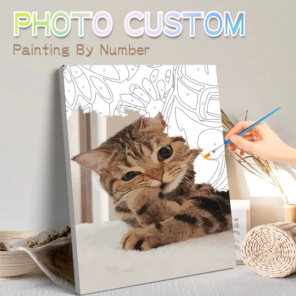 CHENISTORY Custom Paint by Numbers DIY Pet Portrait Canvas Coloring by Numbers Personalized Photo Artwork Drawing for Adults
CHENISTORY Custom Paint by Numbers DIY Pet Portrait Canvas Coloring by Numbers Personalized Photo Artwork Drawing for Adults