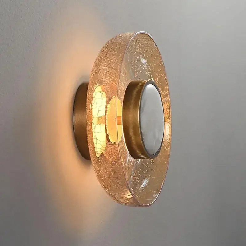 Crackled Glass Wall Sconce Creative amber clear art deco Minimalist Aisle Background Wall Staircase Decor beside
Crackled Glass Wall Sconce Creative amber clear art deco Minimalist Aisle Background Wall Staircase Decor beside