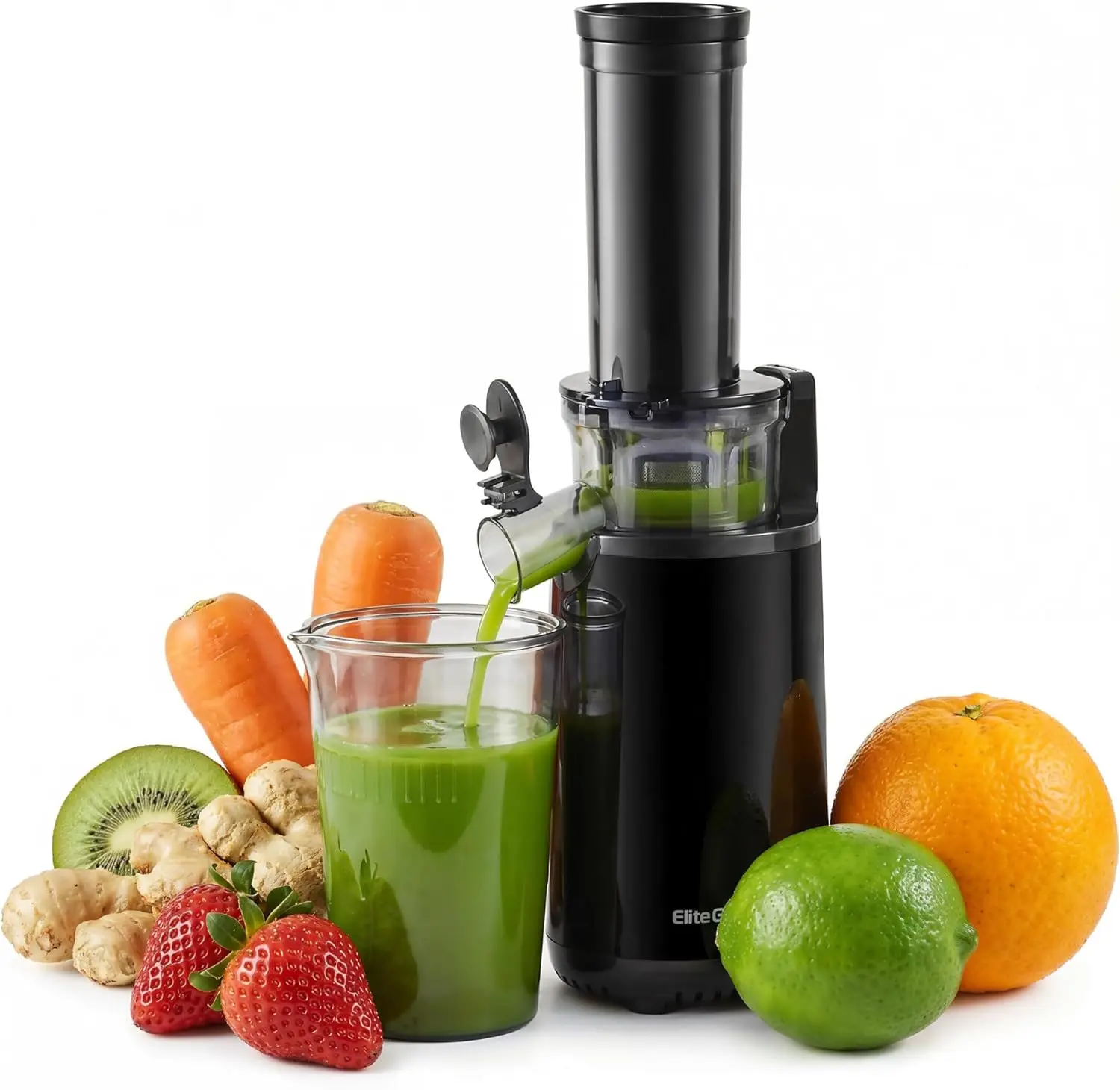 Mini Masticating Slow Juicer Cold Press, 70 RPM, Easy Clean, 16 oz, Charcoal Grey
Mini Masticating Slow Juicer Cold Press, 70 RPM, Easy Clean, 16 oz, Charcoal Grey